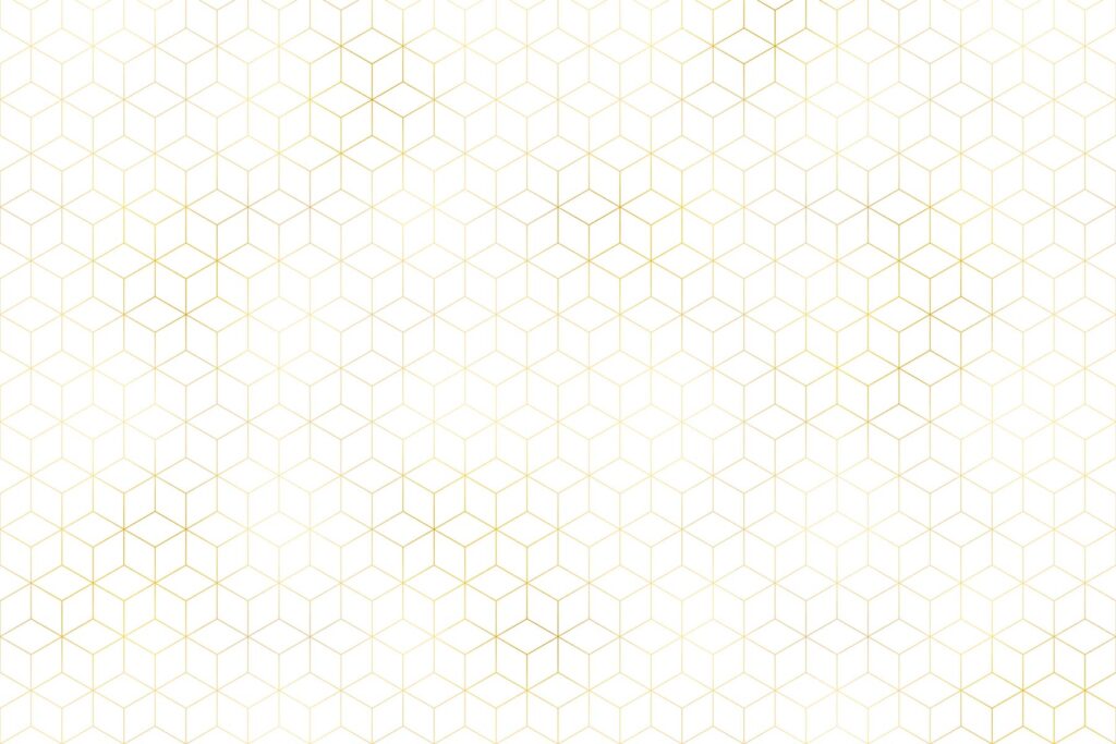 PlateART Duschrückwand Exklusiv geometrisches Muster weiss gold