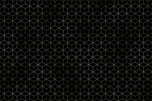 PlateART Duschrückwand Exklusiv geometrisches Muster schwarz gold