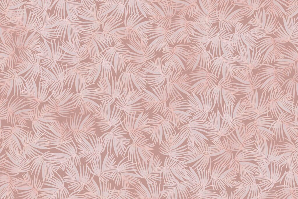 PlateART Duschrückwand Exklusiv Fischschuppen Blätter altrosa rosegold glänzend