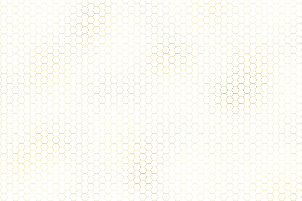 PlateART Duschrückwand Exklusiv Hexagon weiss gold glänzend