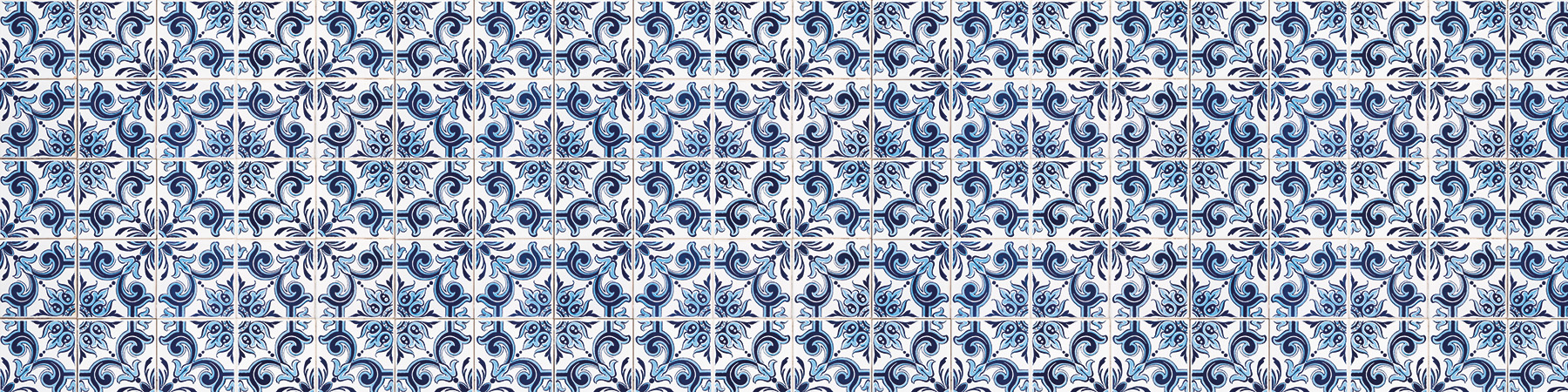 X-Panel Duschrückwand Küchenrückwand Wandverkleidung portugiesische Fliesen blau