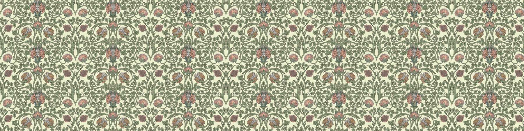 PlateART Küchenrückwand Muster vintage floral