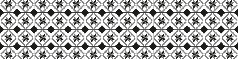 X-Panel Duschrückwand Küchenrückwand Wandverkleidung Fliesenoptik geometrisch schwarzweiß