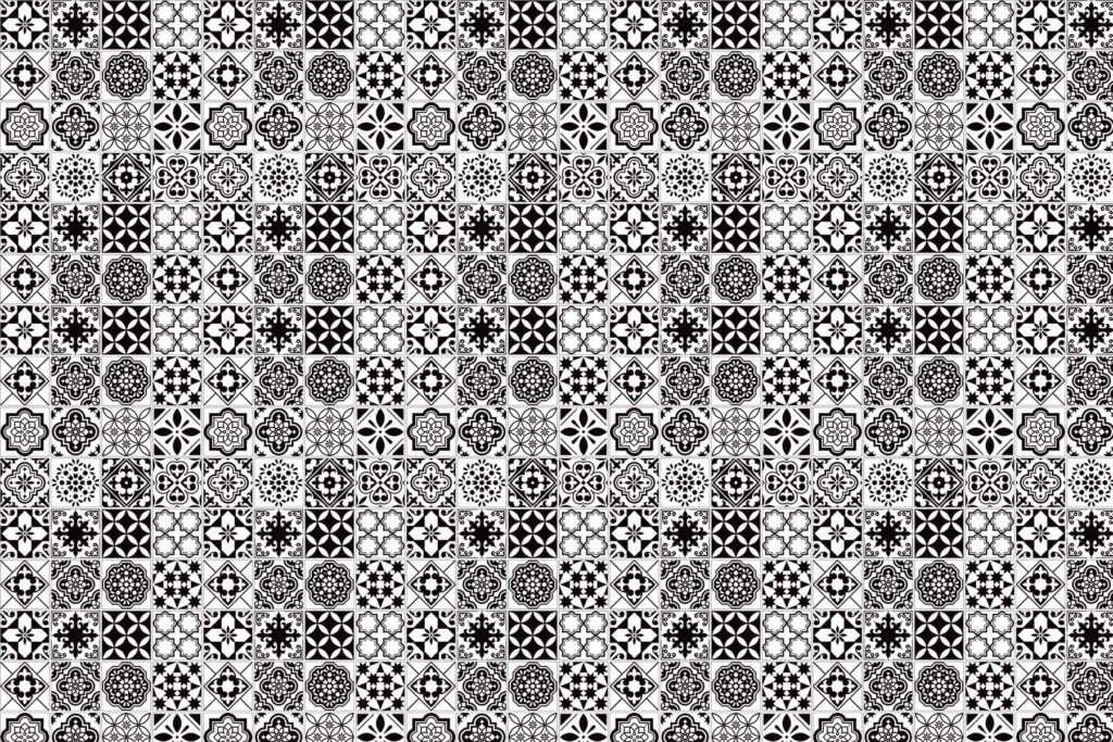 X-Panel Duschrückwand Küchenrückwand Wandverkleidung Fliesenoptik schwarz weiß