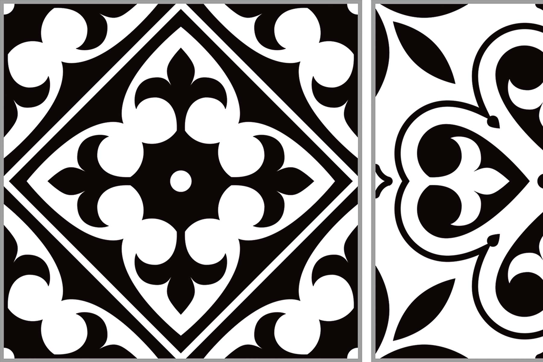 X-Panel Duschrückwand Küchenrückwand Wandverkleidung Fliesenoptik schwarz weiß